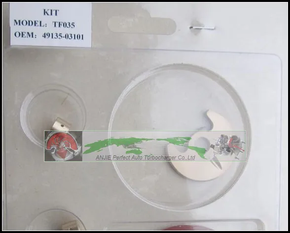 Бесплатная доставка турбо Ремонтный комплект восстановить TF035 49135 03101 03100 03110 для