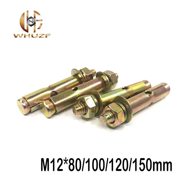 M12 * 80/100/120/150 мм оцинкованный удлиненный расширительный Винт Втулка бетонный