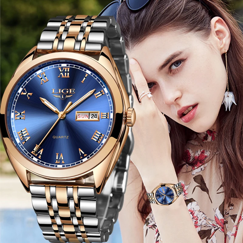 

LIGE Women's Watches 2022 Luxury Ladies Watch Starry Sky Watches For Women Fashion bayan kol saati Diamond Reloj Mujer 2019