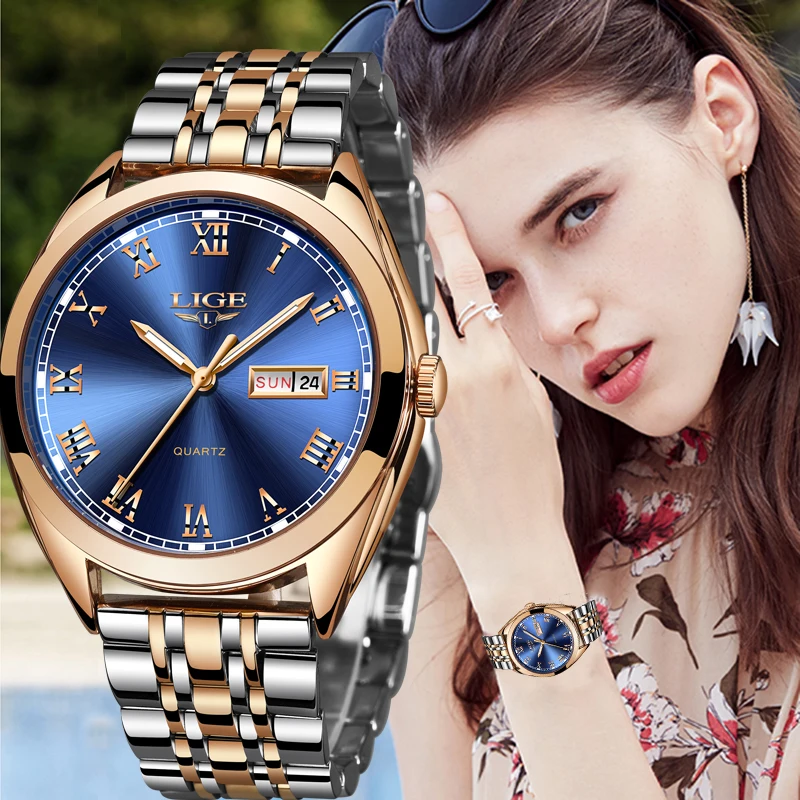 LIGE женские часы 2020 роскошные Звездное небо для женщин модные bayan kol saati Diamond Reloj Mujer