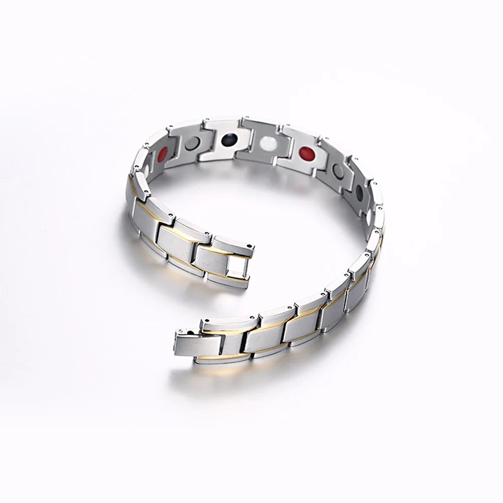 Юко Браслеты Магнитная Для мужчин Jewelry Нержавеющая сталь цепи Сувениры и подарки