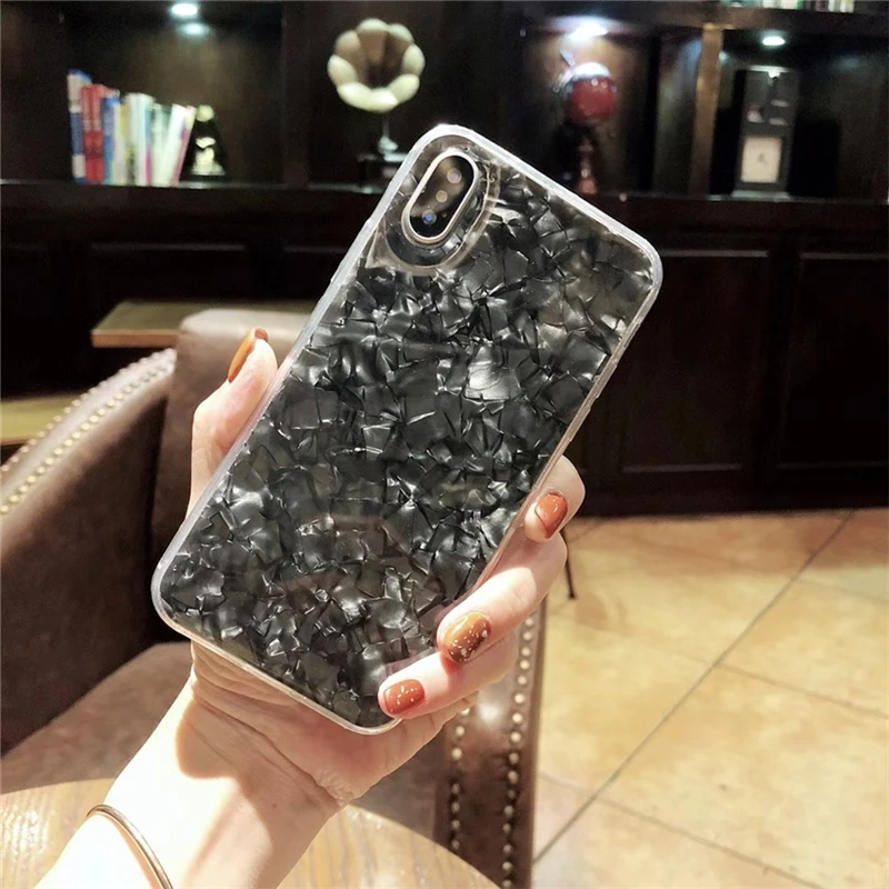 ELETEIL мраморный чехол для iPhone X XR XS Max Fashion Luster противоударный 7 6 S 8 Plus защитный