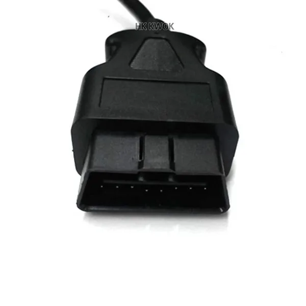 Прямая головка 16 Pin OBD 1 до 3 сплиттер кабель провода удлинители мужской тройной разъем для нескольких OBD2 оборудования