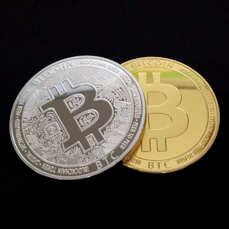 Стиль физический Биткоин металлический Бит монета BTC чехол отличный подарок имитация памятной арт-коллекция монет BTC медаль