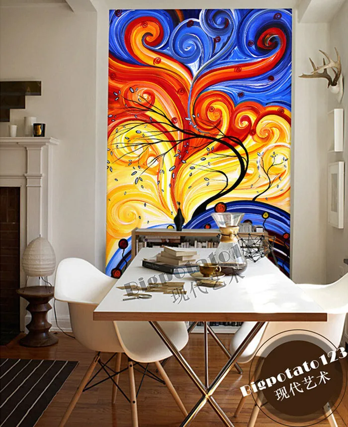 Пользовательский 3d панно Классический красочные цвета абстрактная картина
