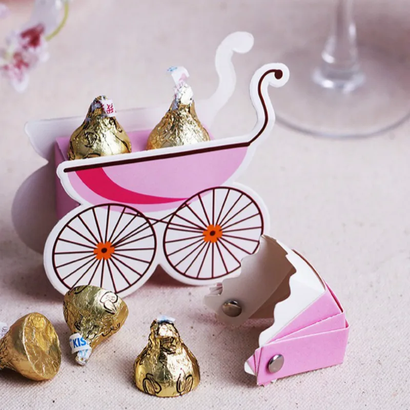 12pc DIY Baby Carriage Candy Box Birthday Boy Shower Favors Souvenirs Kids Party Decoration Gifts | Дом и сад