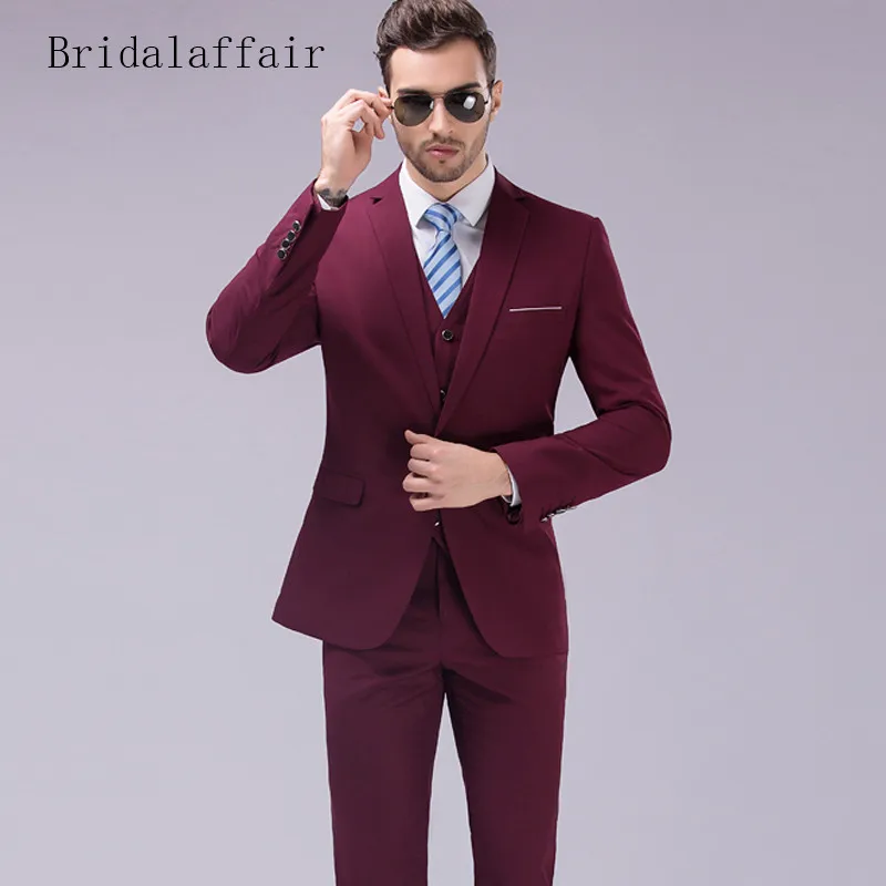 Комплект мужских костюмов Bridalaffair куртка и брюки жилет комплект из 3 предметов