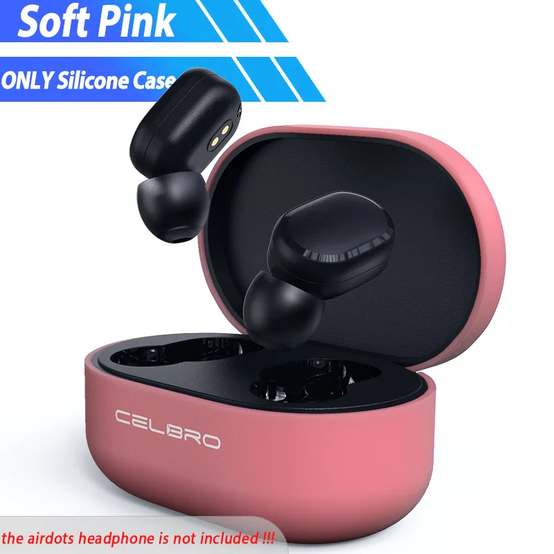 Silicone Case Protective Cover for Xiaomi Airdots Redmi Air Dots Pouch Accessories Youth Edition Silicon Wireless Headphone Case