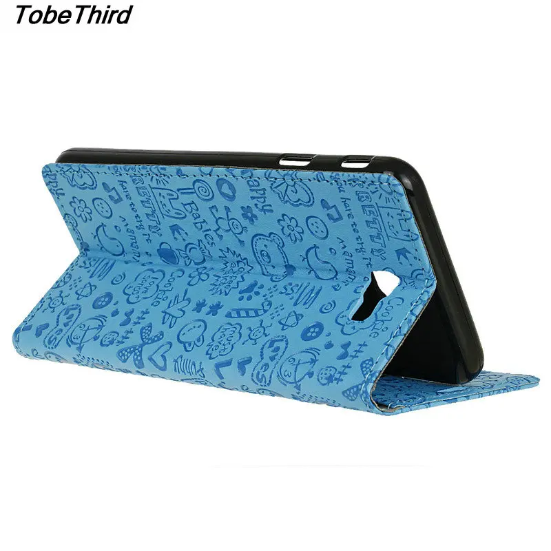 Для Samsung Galaxy чувствовать Чехол мультфильм Граффити держатель карты ПУ кожаный