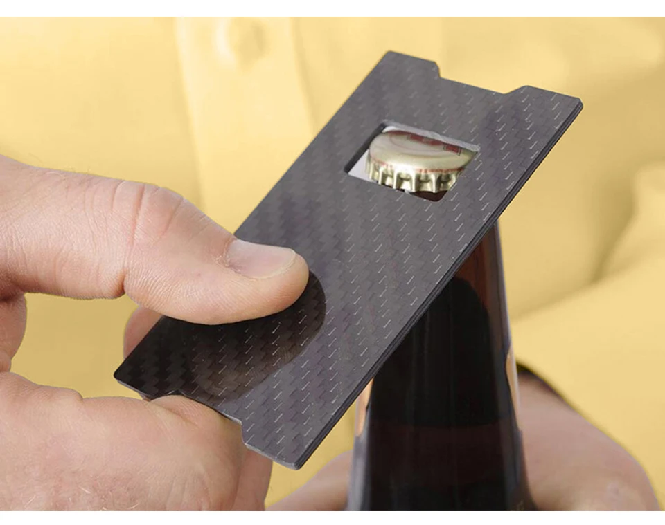 Углеродное волокно RFID Блокировка купюр зажим для денег держатель для кредитных карт тонкий кошельки для мужчин минималистичный простой маленький кошелек