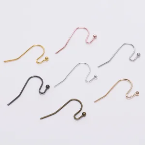 Золотистые и бронзовые застежки-крючки для сережек, фурнитура для изготовления ювелирных изделий, принадлежности для ушей, 100 шт.лот, 21*16 мм