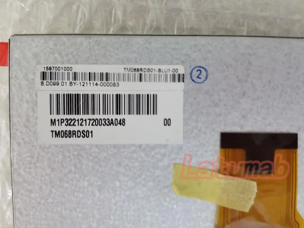 Latumab Новый 6 8 дюймовый TFT ЖК-экран TM068RDS01/TM068RDS02 WVGA 800 (RGB) * 480 Автомобильный дисплей