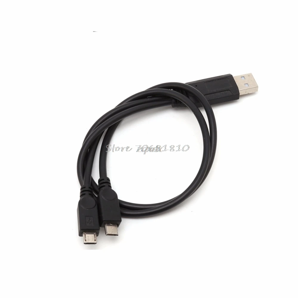 Портативный USB Мужской Универсальный микро двойной мужской Y адаптер сплиттер