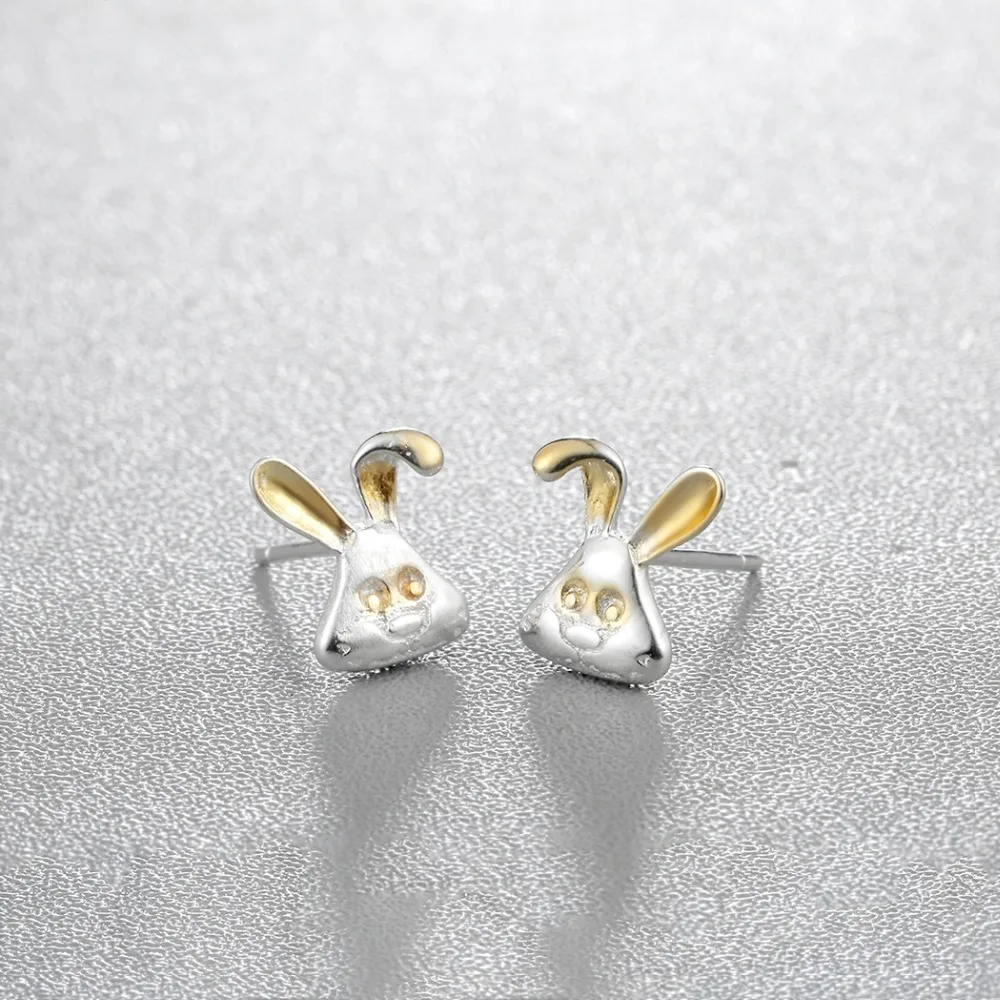 Cxwind Animal Rabbit Stud Earrings Cute Charm Bunny Ear for Fashion Children Girl &amp Women Jewelry Gift oorbellen | Украшения и
