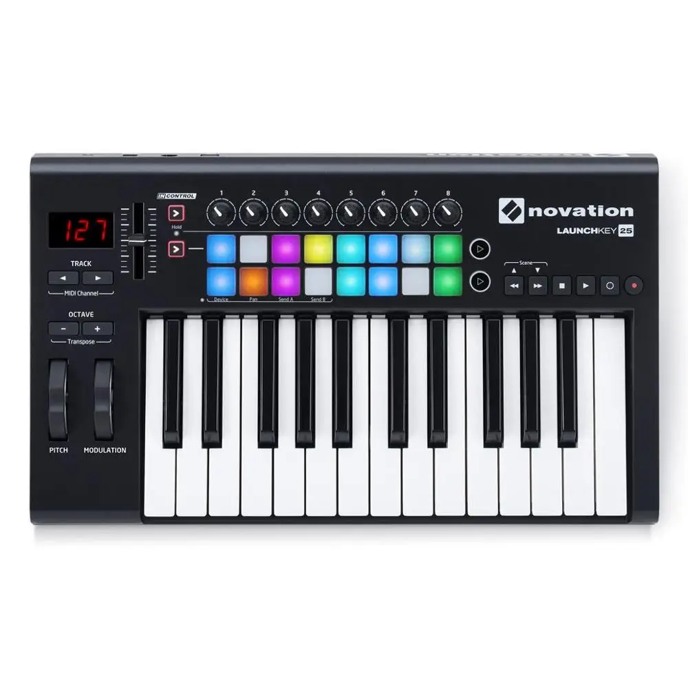 Novation Launchkey 25 MKII USB Midi контроллер клавиатура клавиш кнопок клавиатуры для
