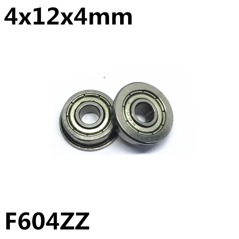 10Pcs F604ZZ 4x12x4 mm Flange Ball Bearings Deep Groove Bearing 3D Printers Parts High Quality F604 | Обустройство дома