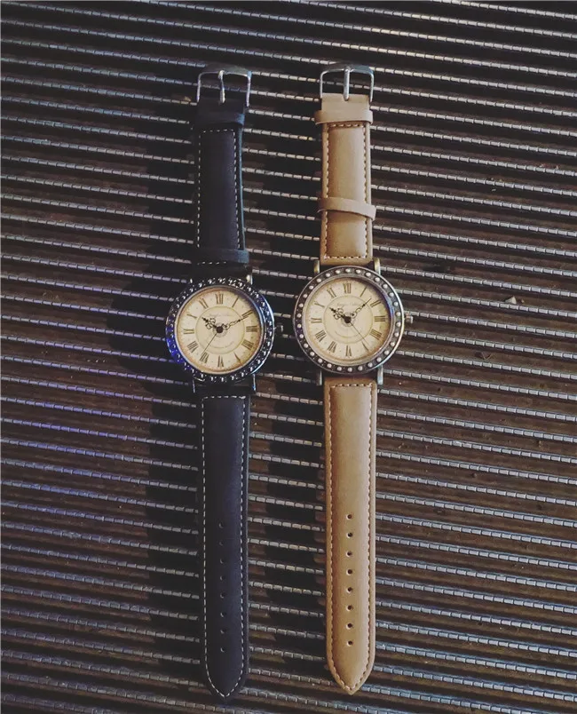 Корейские нейтральные часы для студентов средней школы лаконичный тренд ретро