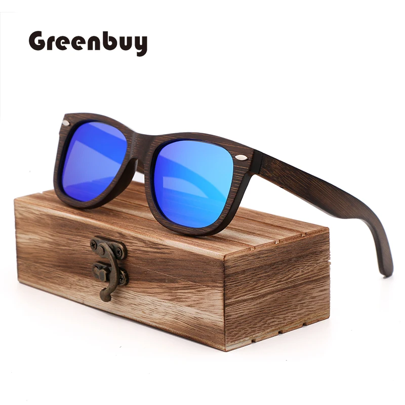 

Classic Retro Men's Bamboo Wooden Glasses Polarized UV400 Sunglasses Men Women Wood Polarizing Sunglass