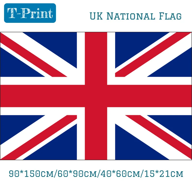 

90*150cm 60*90cm 40*60cm 15*21cm United Kingdom National Flag Great British England UK Flag World Cup