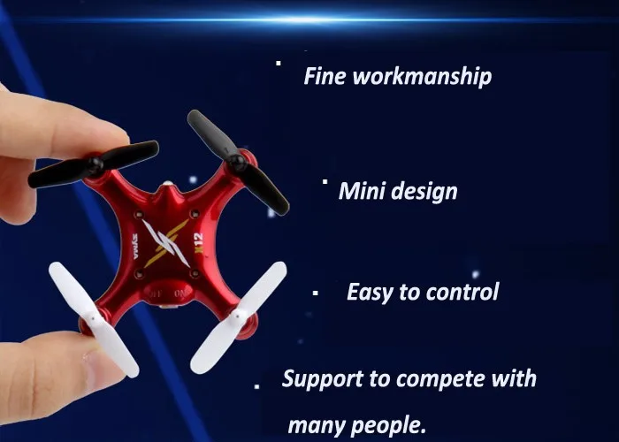 Новейший SYMA X12 Nano Mini 2 4G 4CH 6-осевой RC Quadcopter RTF черные игрушки 3D 360 откидной пульт