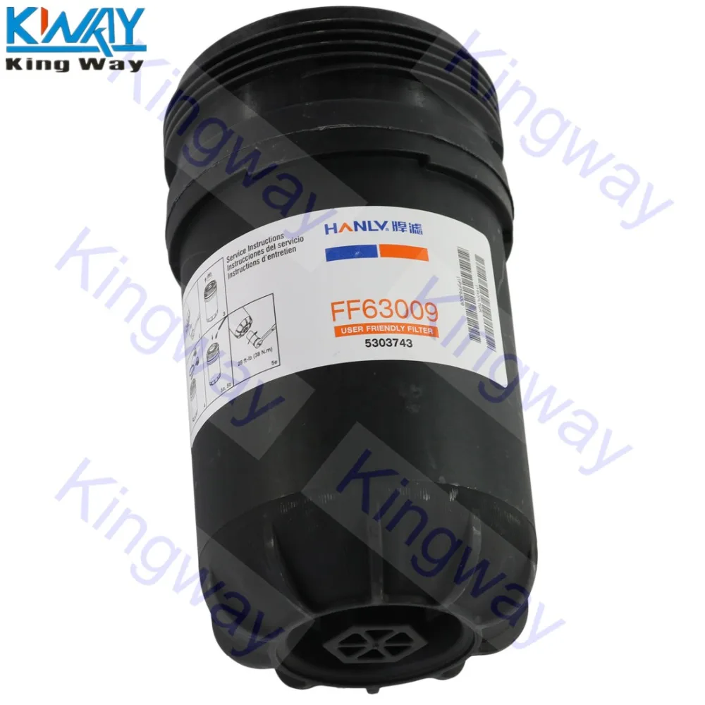 Бесплатная доставка King Way FF63009 заменяет двигатели Cummins топливный фильтр 5303743 FH22168