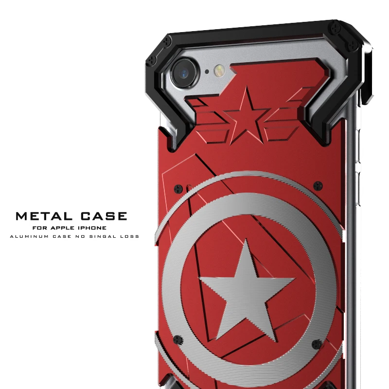 Алюминиевый армированный чехол Super Hero для iPhone 11 Pro XS Max XR X 8 7 6 6S Plus чехол-крышка для телефона с кольцом и Железным человеком-пауком