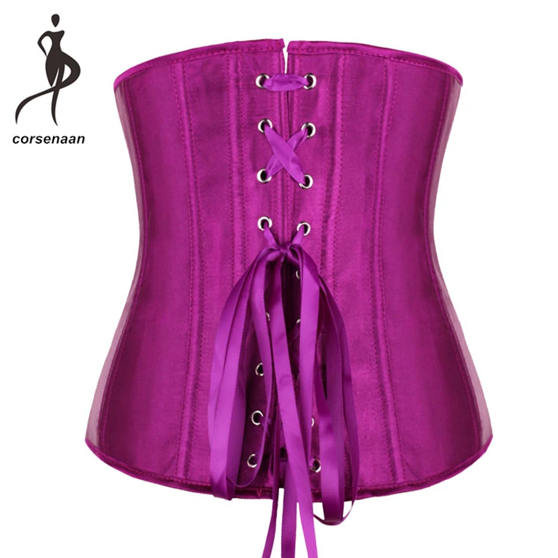7 видов цветов атласная Талия Cincher Shaper Everday носить костюм под грудью корсет наряд
