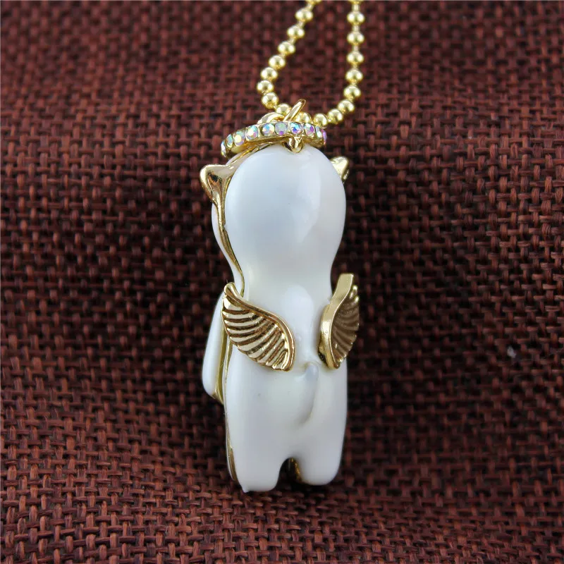 Fashion necklace 2014 new lovely and sweet pure fresh contracted white angel bear 130304 women's | Украшения и аксессуары