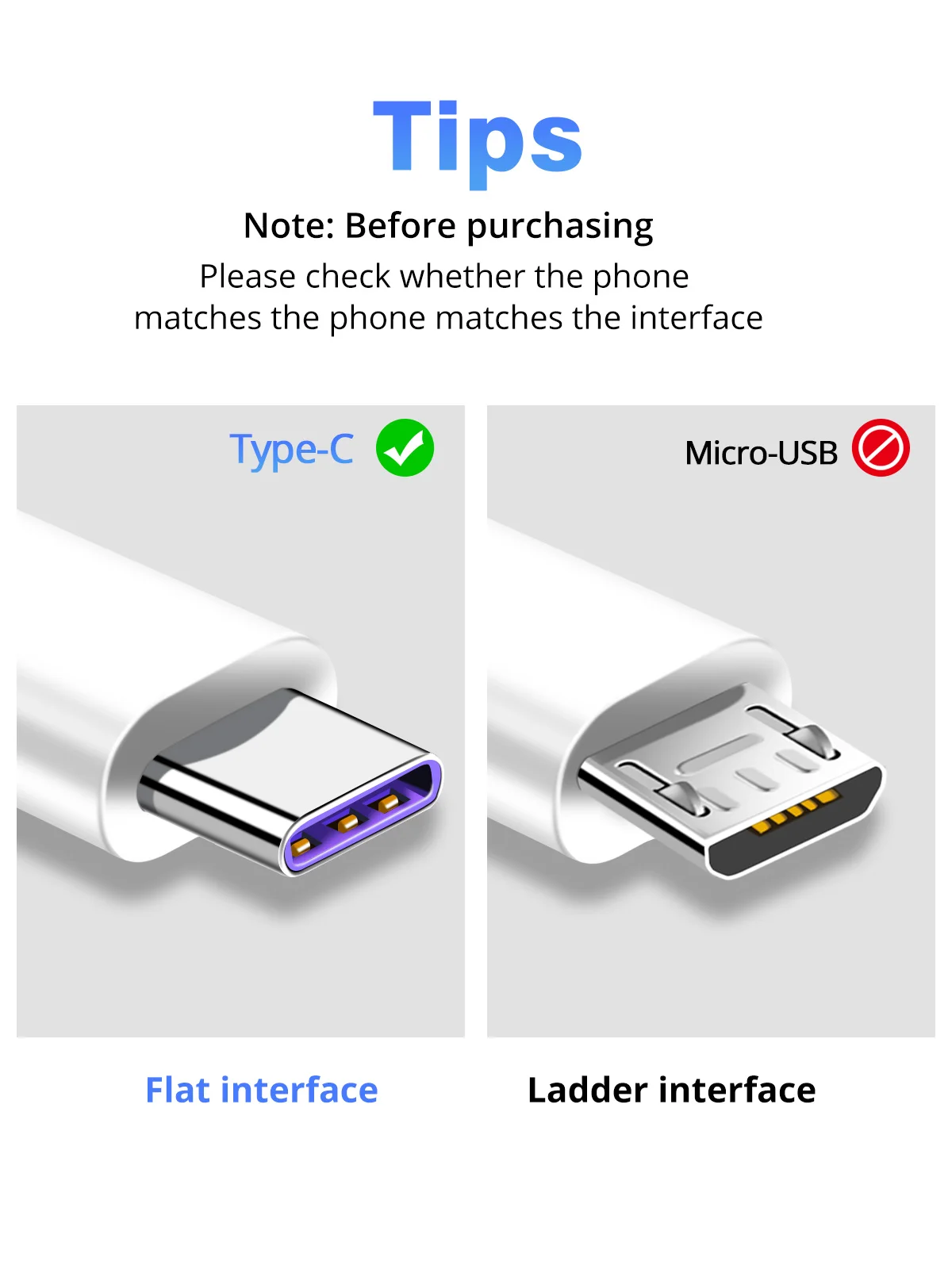 FONKEN USB Type C Cable 5A Quick Charger Type-C Phone Cable USB C SCP FCP QC4.0 QC3.0 Fast Charging Universal Android Data Cord