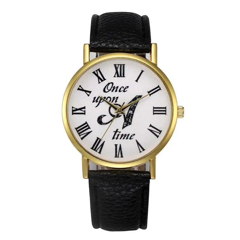 Новинка 2017 модные женские часы с индивидуальным узором Ретро дизайн кожаный