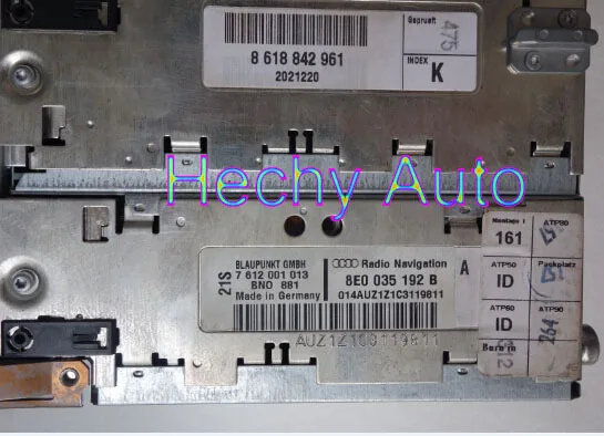 Бесплатная доставка OEM CD-плеер 8E0 035 192B BNO 881 DVD-навигационная система для Audi |