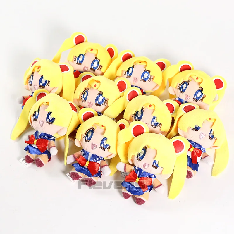 Аниме мультфильм Сейлор Мун Цукино Usagi Chibiusa плюшевые подвески мягкие игрушки куклы 10 шт./партия 3 типа