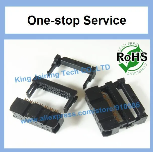 100 шт. IDC разъем 14pin 2x7 2 54 мм кабельные розетки 14P FC3-14P | Электроника
