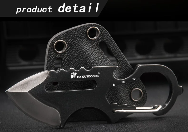 HX Открытый Edc нож для выживания охотничий инструмент карманные тактические шейные ножи 4Cr13MoV стальные походные инструменты с KYDEX
