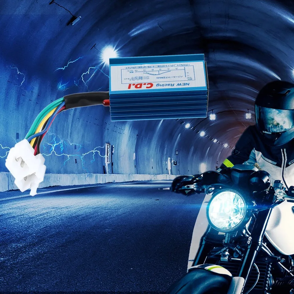 Гоночная Производительность 6 контактов Cdi Box 50cc 100cc 125cc150cc скутер Gy6 двигатель @ 62511