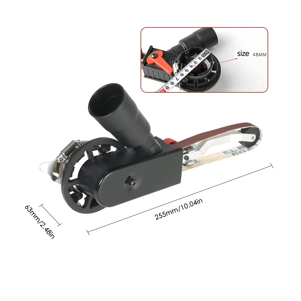 DIY M10/M14 lijado cinturón adaptador archivo adjunto convertir/100/115/125mm eléctrico amoladora de ángulo A lijadora cinturón de madera de trabajo de Metal