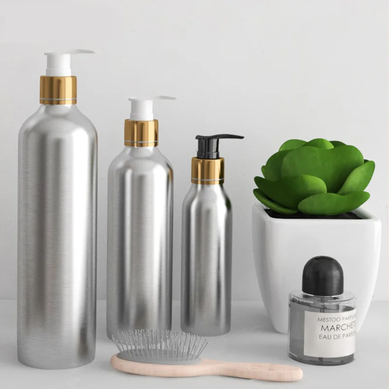 

300pcs/lot 30/50/100/120/150/250ml Aluminum bottle, Empty cosmetics hand lotion pump Container, shampoo lotion pump Bottles