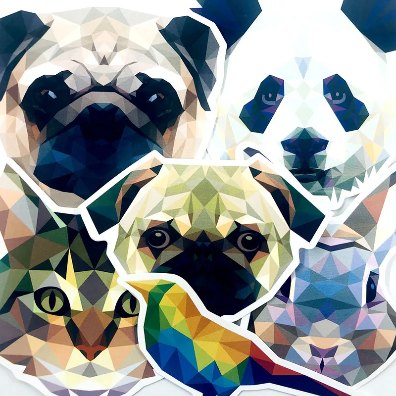 35 шт./компл. Цвет наклейки животных набор забавных для автомобиля ноутбука