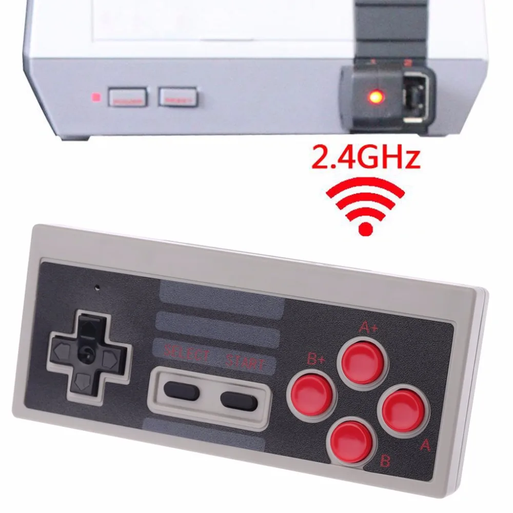 Мини 2,4 ГГц беспроводной 5 м получить игровой контроллер геймпад для NES Classic Edition