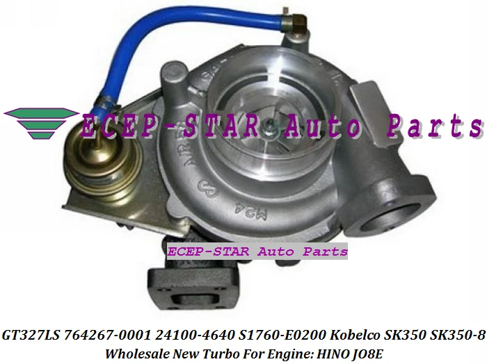 Фото Турбокомпрессор Turbo GT3271LS 764267-0001 24100-4640 S1760-E0200 с водяным охлаждением для двигателя Kobelco SK350 SK350-8 HINO JO8E №1