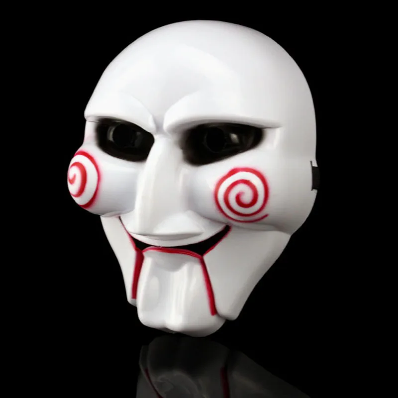 FUNNYBUNNY Saw Jigsaw кукольная маска для лица ужас одеваются костюмы на Хэллоуин Косплей Вечерние