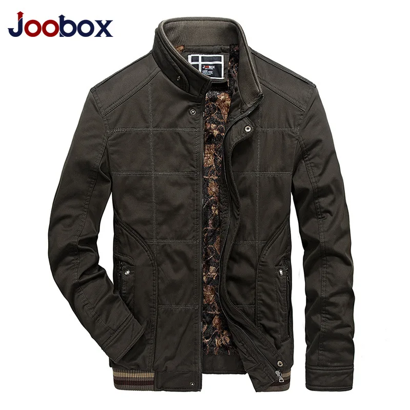 JOOBOX2018 Новый осень зима Для мужчин теплая куртка Повседневные куртки пальто