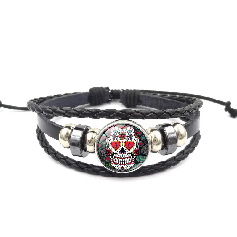 Женский и мужской браслет кожаный ручной работы в стиле панк|Браслеты с шармами| |