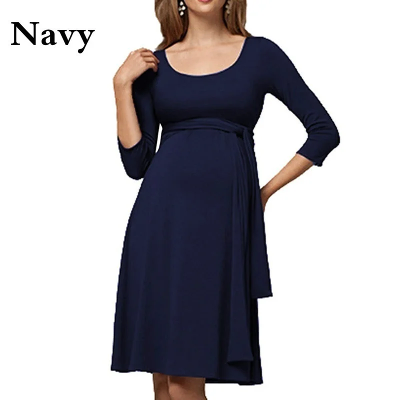 Женская пижама с рукавом 3/4 мозаикой для беременных женщин платье мягкая Ночная