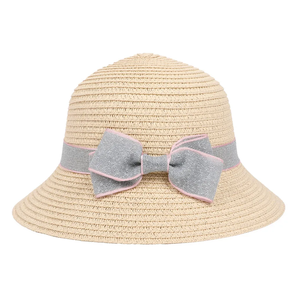Летняя Шляпа casquette От 5 до 8 лет детей лук путешествия богемные шляпы пляжная шляпа от солнца бассейна кепки Snapback Gorra Hombre