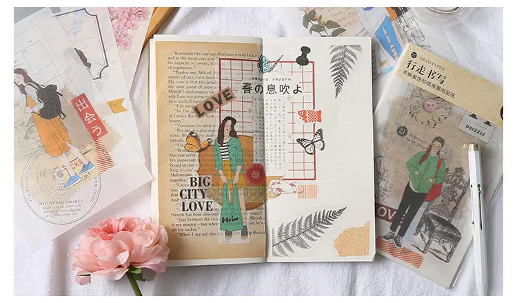 30 листов/набор карта мира Тур винтажная Васи бумажная наклейка Ретро Украшение DIY дневник альбом Скрапбукинг наклейка Эсколар