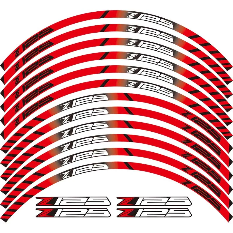 

Motorcycles Reflective sticker For motorcycles wheel stickers Reflective Rim moto Stripe Tape For ALL kawasaki Z125