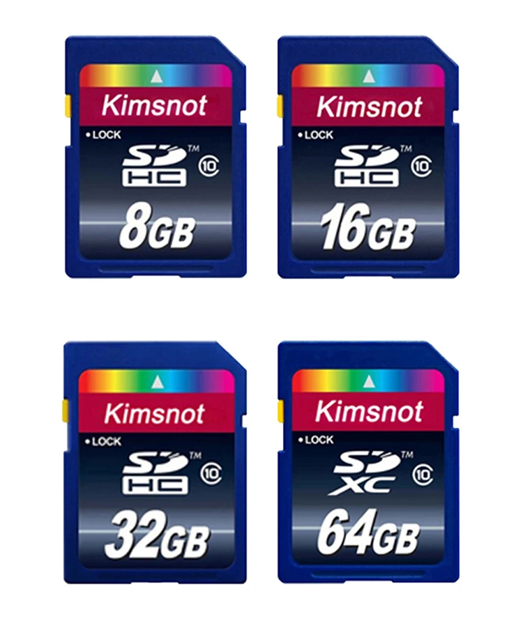 Реальная емкость Kimsnot 32 Гб SDHC карта флэш-памяти 64 ГБ 16 ГБ 8 ГБ SD SDXC карта высокая скорость класс 10 C10 для камеры Nikon Canon