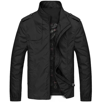 Black Maxulla, мужская куртка, весна, мужская повседневная верхняя одежда, приталенное тонкое пальто, мужская мода, хип-хоп куртки из анорака, мужская куртка-бомбер, 4XL - Цвет: Black