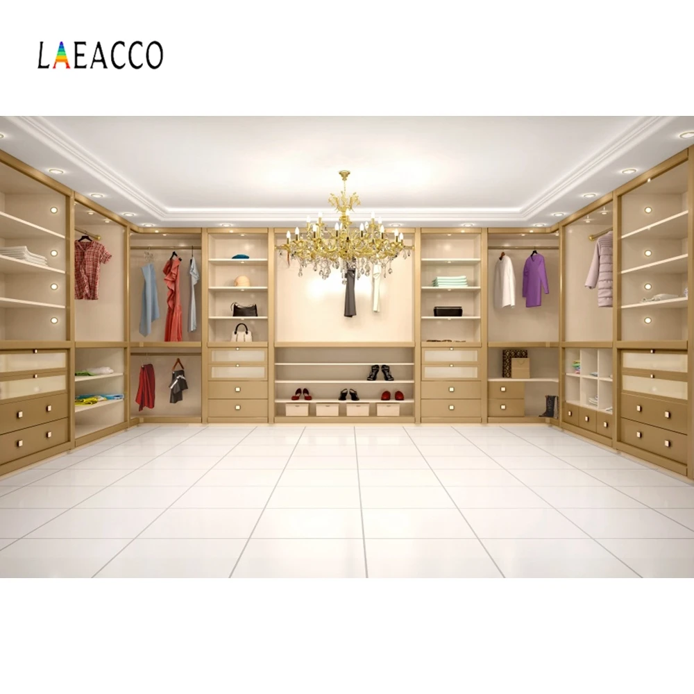 Laeacco гардероб Coakroom шкаф для женщин Декор интерьера фотографии фон Индивидуальные фотографические фоны для фотостудии